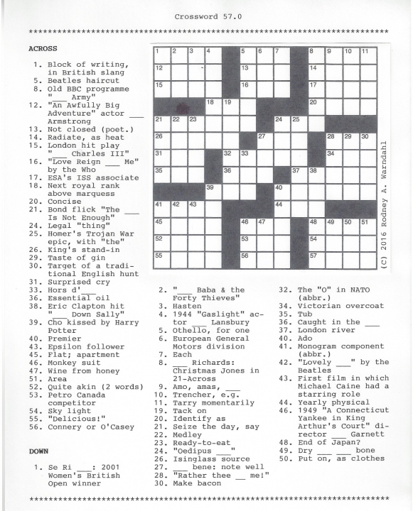 Crossword 57.0