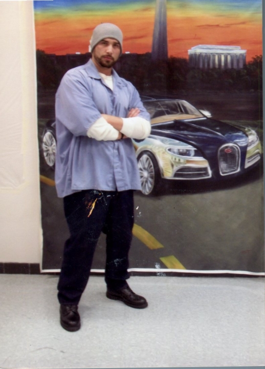 Prison pose, in the winter time, March 2010