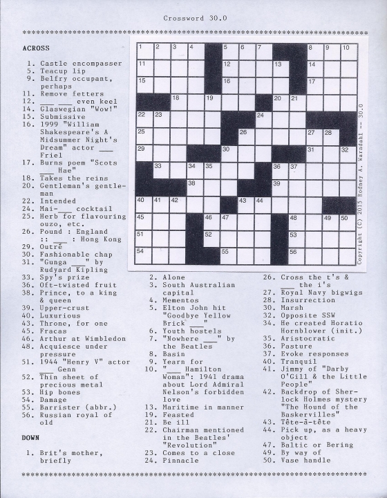 Crossword 30.0
