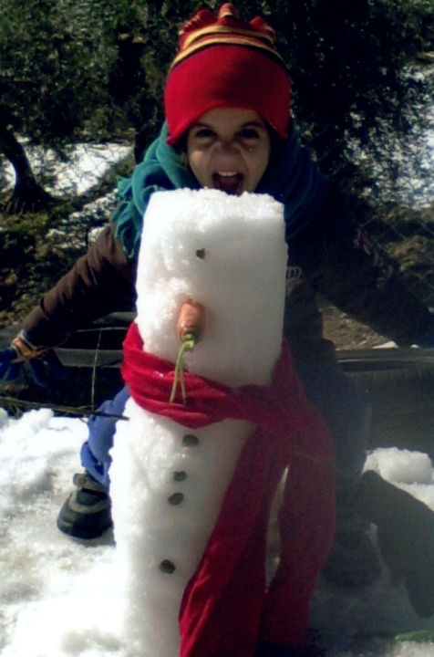 Little Sis Snowman Friendly 2013