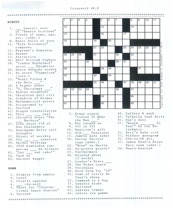 Crossword 48.0