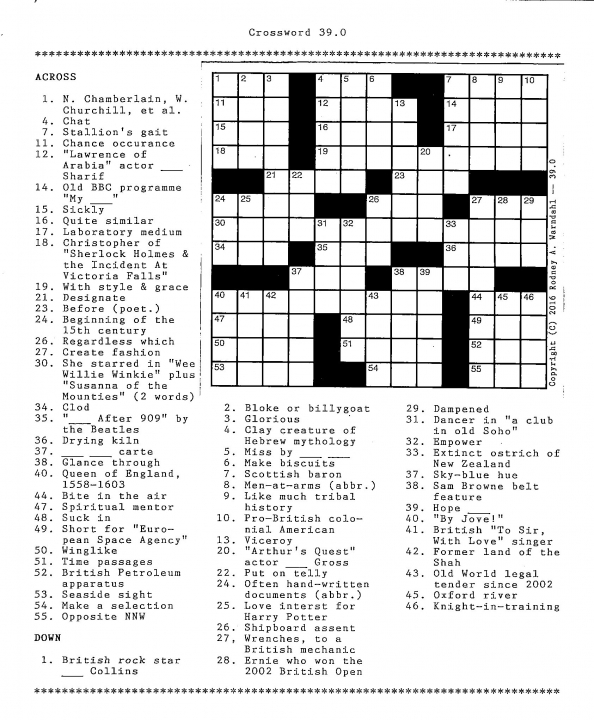 Crossword 39.0